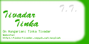 tivadar tinka business card